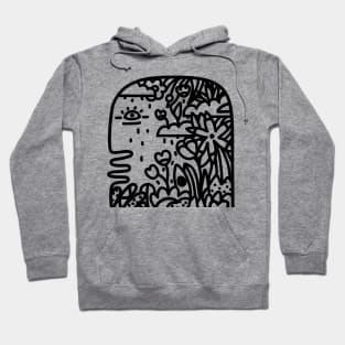 Growing - Minimal Lines Doodle Hoodie